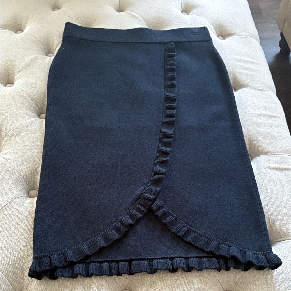 CLUB MÓNACO Elegant Blue Ruffle Skirt size M - Picture 10 of 12